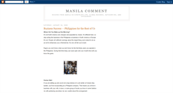 Desktop Screenshot of manilacomment.blogspot.com