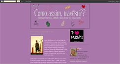 Desktop Screenshot of comoassimtravesti.blogspot.com