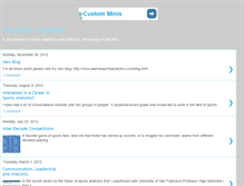 Tablet Screenshot of analyticfootball.blogspot.com