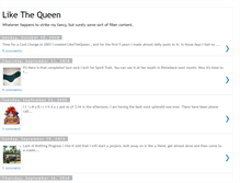 Tablet Screenshot of likethequeen.blogspot.com