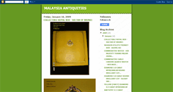 Desktop Screenshot of malaysiaantiquities.blogspot.com