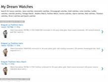 Tablet Screenshot of mydreamwatches.blogspot.com