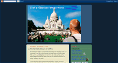 Desktop Screenshot of historicalfantasyworld.blogspot.com