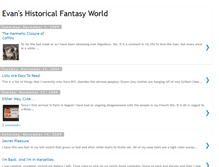 Tablet Screenshot of historicalfantasyworld.blogspot.com