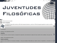 Tablet Screenshot of juventudesfilosoficas.blogspot.com