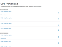 Tablet Screenshot of girlsfrompoland.blogspot.com