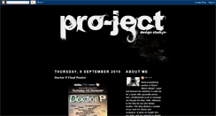 Desktop Screenshot of pro-ject-design.blogspot.com
