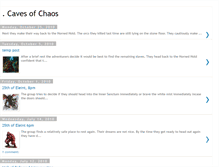 Tablet Screenshot of cavesofchaos.blogspot.com