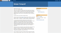 Desktop Screenshot of belajarfotografi.blogspot.com