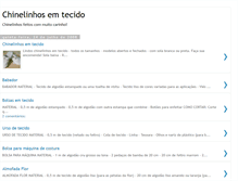 Tablet Screenshot of chinelinhosemtecido.blogspot.com