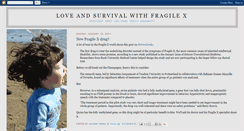 Desktop Screenshot of loveandsurvivalwithfragilex.blogspot.com