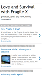 Mobile Screenshot of loveandsurvivalwithfragilex.blogspot.com