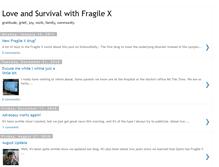 Tablet Screenshot of loveandsurvivalwithfragilex.blogspot.com