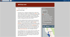 Desktop Screenshot of deliciousone.blogspot.com