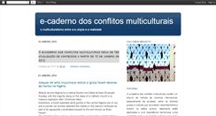 Desktop Screenshot of conflitosmulticulturais.blogspot.com