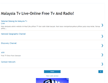 Tablet Screenshot of malaysiatvlive.blogspot.com