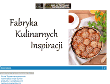 Tablet Screenshot of fabrykakulinarnychinspiracji.blogspot.com