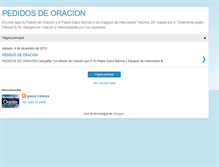 Tablet Screenshot of pedidodeoracion.blogspot.com