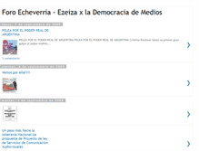 Tablet Screenshot of foromediosecheverriaezeiza.blogspot.com
