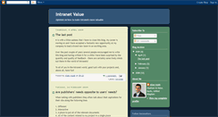 Desktop Screenshot of intranetvalue.blogspot.com