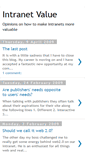 Mobile Screenshot of intranetvalue.blogspot.com