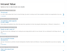 Tablet Screenshot of intranetvalue.blogspot.com