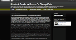 Desktop Screenshot of bostoncheapeats.blogspot.com