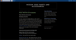Desktop Screenshot of nissan350zpartsandaccessories.blogspot.com