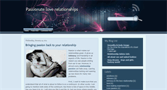 Desktop Screenshot of passionateloverelationships.blogspot.com