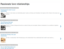 Tablet Screenshot of passionateloverelationships.blogspot.com