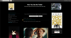 Desktop Screenshot of now-you-see-me-trailer.blogspot.com