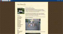 Desktop Screenshot of ourthreees.blogspot.com