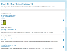 Tablet Screenshot of lifeofstudentwarriorr.blogspot.com