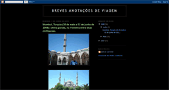 Desktop Screenshot of brevesanotacoesdeviagem.blogspot.com