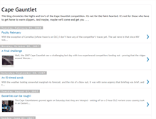 Tablet Screenshot of capegauntlet.blogspot.com