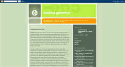 Desktop Screenshot of musicagenerica.blogspot.com