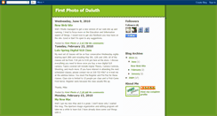 Desktop Screenshot of firstphotoduluth.blogspot.com