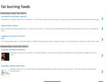 Tablet Screenshot of fatburningfoodsnow.blogspot.com