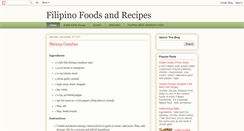 Desktop Screenshot of filipino-foods-recipes.blogspot.com