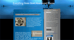 Desktop Screenshot of everythinggoesquiet.blogspot.com