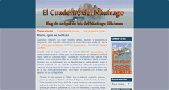 Desktop Screenshot of cuadernodelnaufrago.blogspot.com