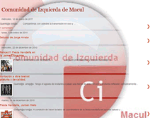 Tablet Screenshot of izquierdamacul.blogspot.com