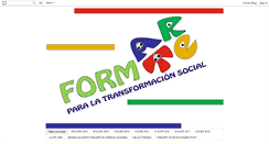 Desktop Screenshot of formarteparalatransformacionsocial.blogspot.com