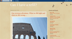 Desktop Screenshot of canihavearefill.blogspot.com