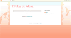 Desktop Screenshot of aleenasblog.blogspot.com