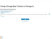 Tablet Screenshot of cheap-chicago-bear-tickets-chicago-il.blogspot.com