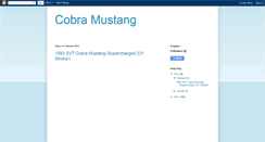 Desktop Screenshot of cobra-mustang-guides.blogspot.com