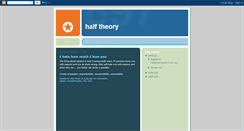 Desktop Screenshot of halftheory.blogspot.com