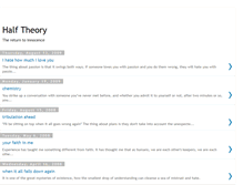 Tablet Screenshot of halftheory.blogspot.com