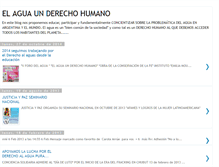 Tablet Screenshot of elaguaundrechohumano.blogspot.com